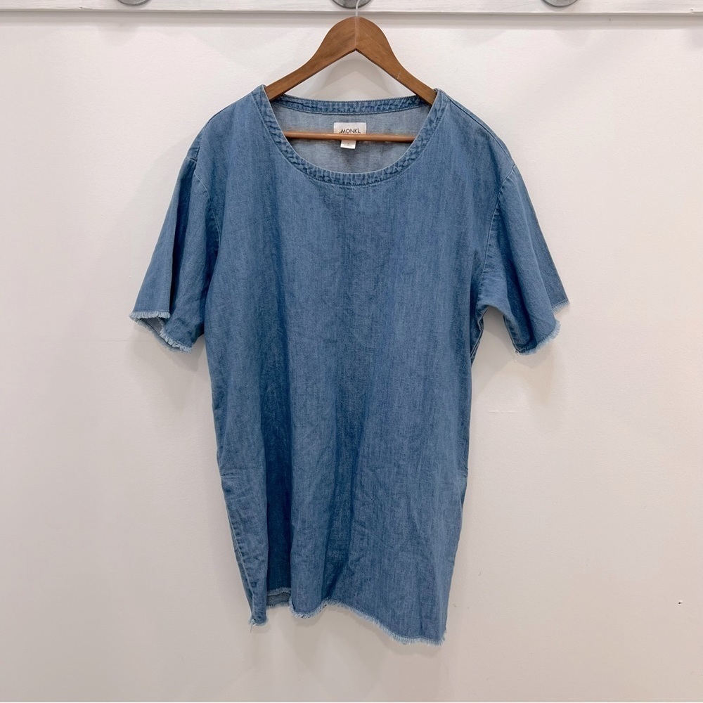 👗𝅺monki Short-Sleeve Denim Dress